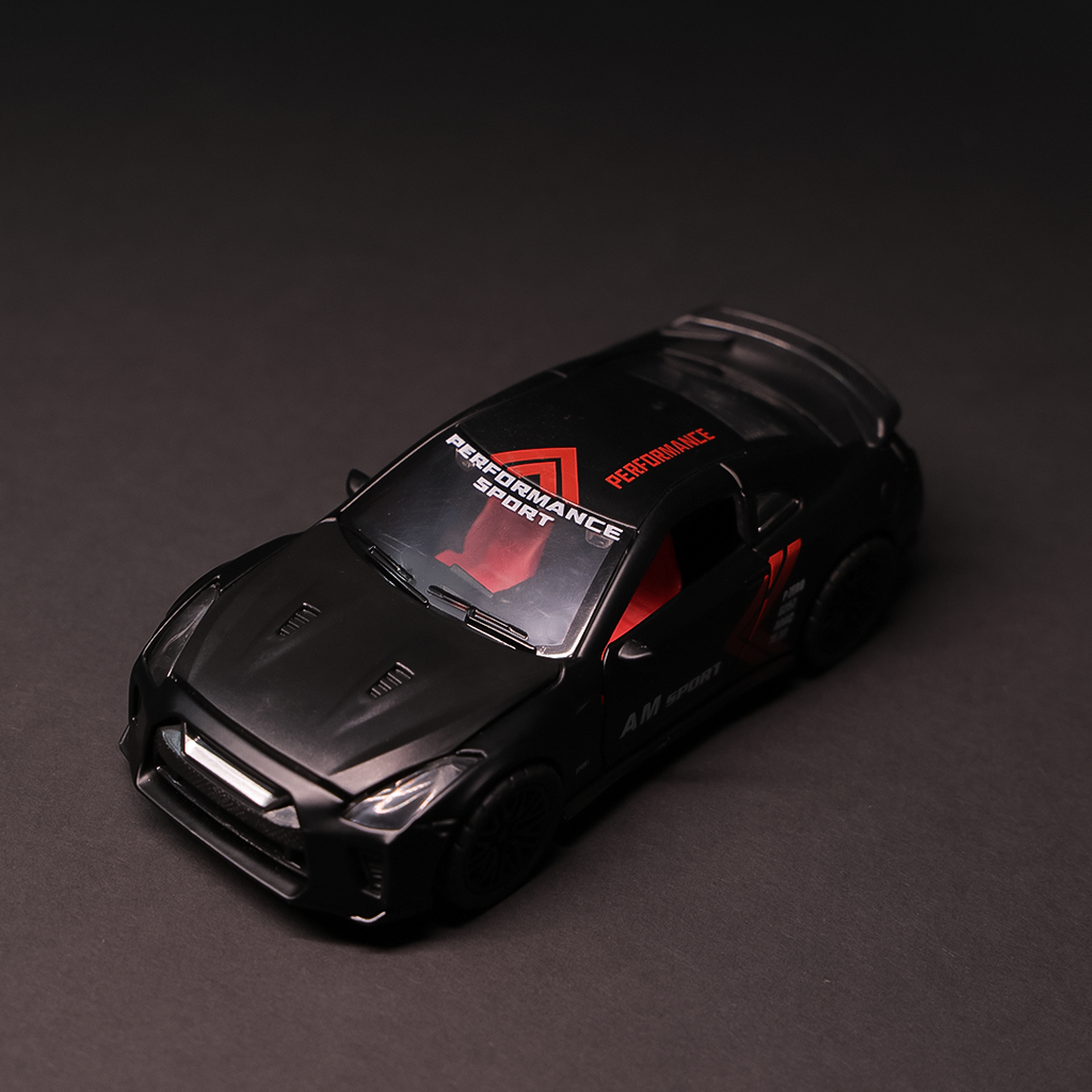 GTR R35 Matte Black Color (scale 1:36)
