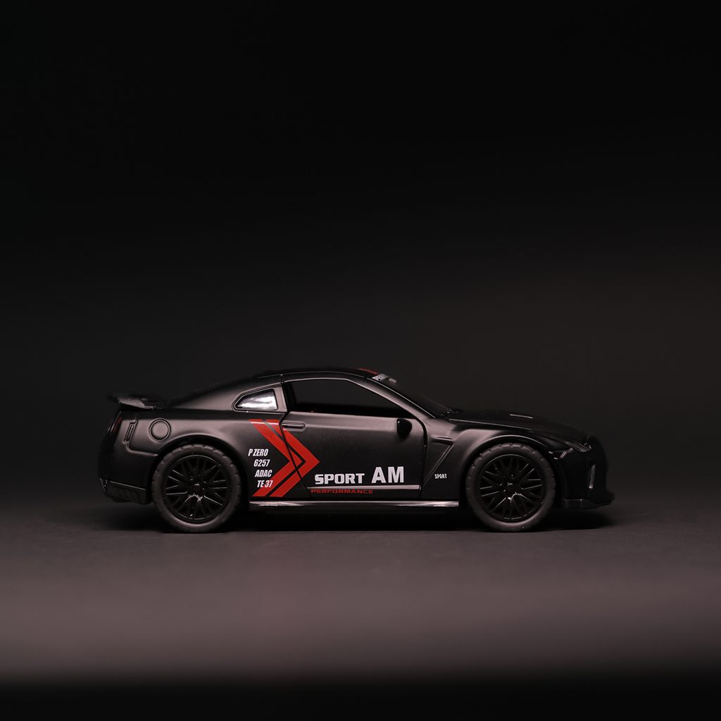 GTR R35 Matte Black Color (scale 1:36)